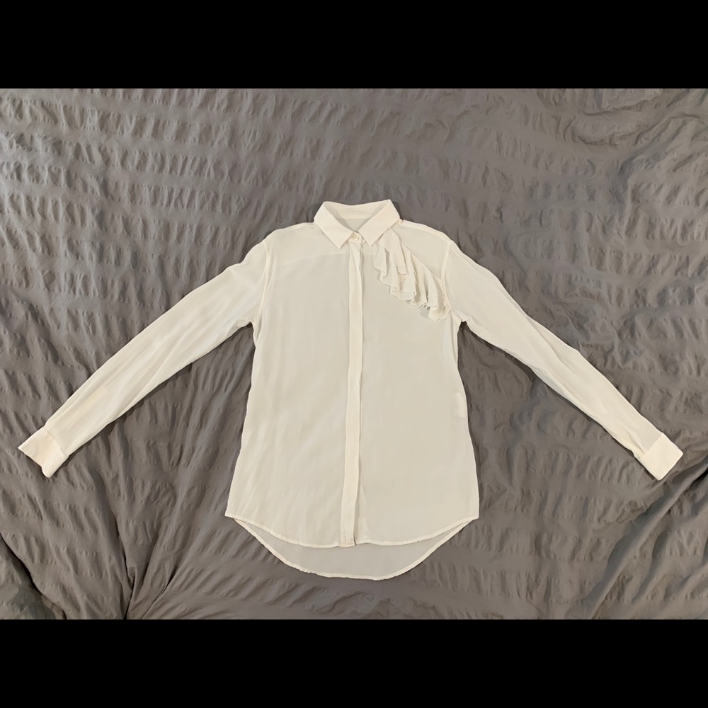 YSL 100% silk blouse